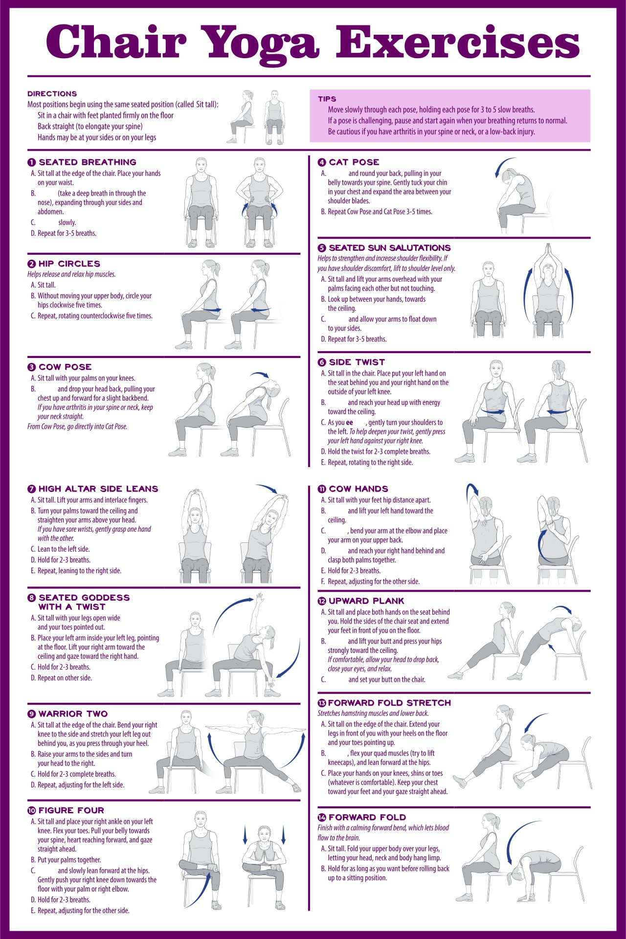 Exercises For Seniors Printable With Pictures