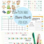 20 Chore Charts For Kids Printables Tip Junkie