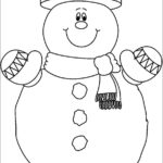 20 Cute Snowman Coloring Pages For Kids Easy Free And Printable