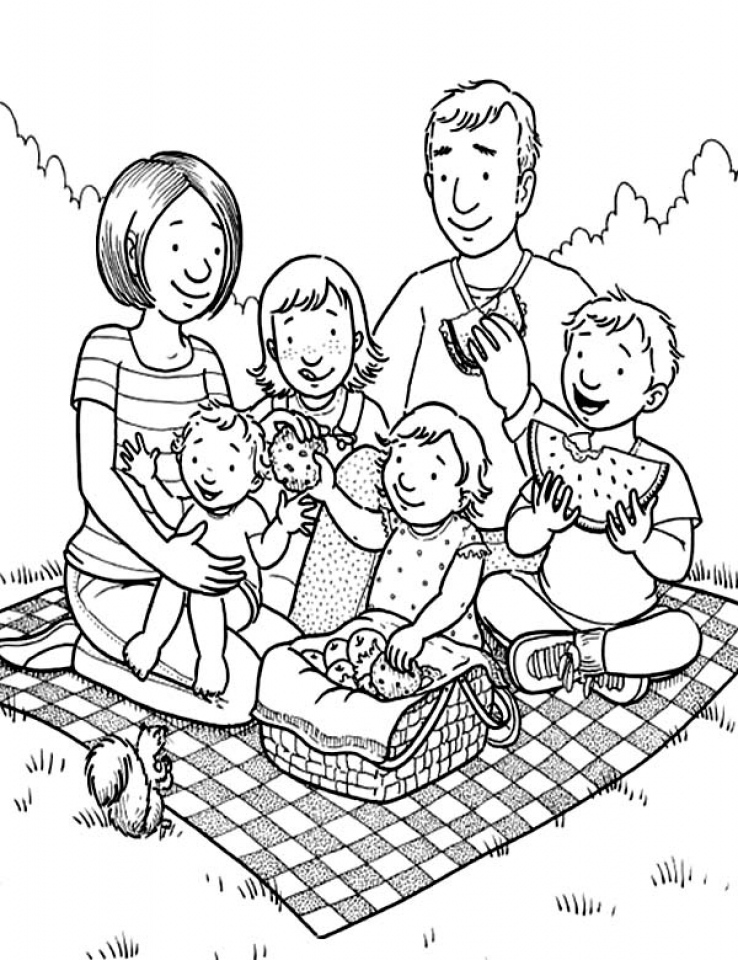 20 Free Printable Family Coloring Pages EverFreeColoring
