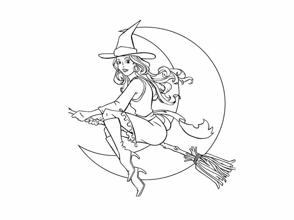 30 Free Witch Coloring Pages Printable