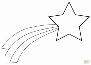 32 Shooting Star Coloring Page In 2020 Star Coloring Pages Super