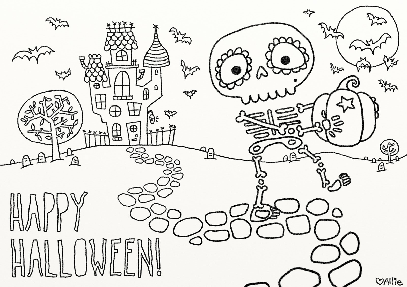 50 Free Printable Halloween Coloring Pages For Kids