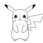 65 Gambar Sketsa Pikachu Terbaik Never Mind