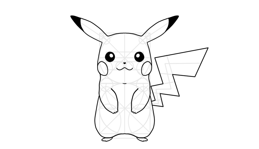 65 Gambar Sketsa Pikachu Terbaik Never Mind