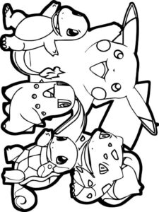 All Pokemon Coloring Pages Free Printable All Pokemon Coloring Pages