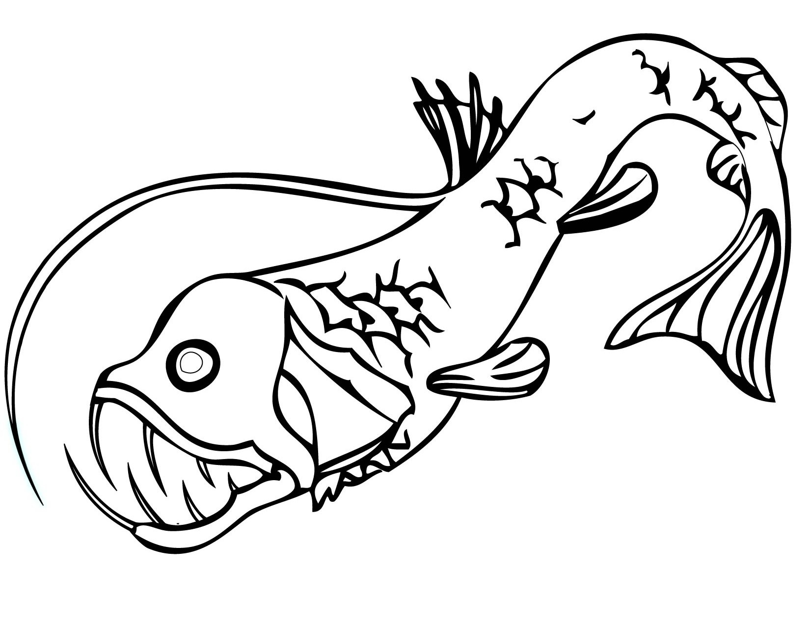 Angler Fish Coloring Page At GetColorings Free Printable 