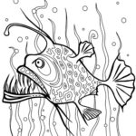 Angler Fish Coloring Page FREE DOWNLOAD