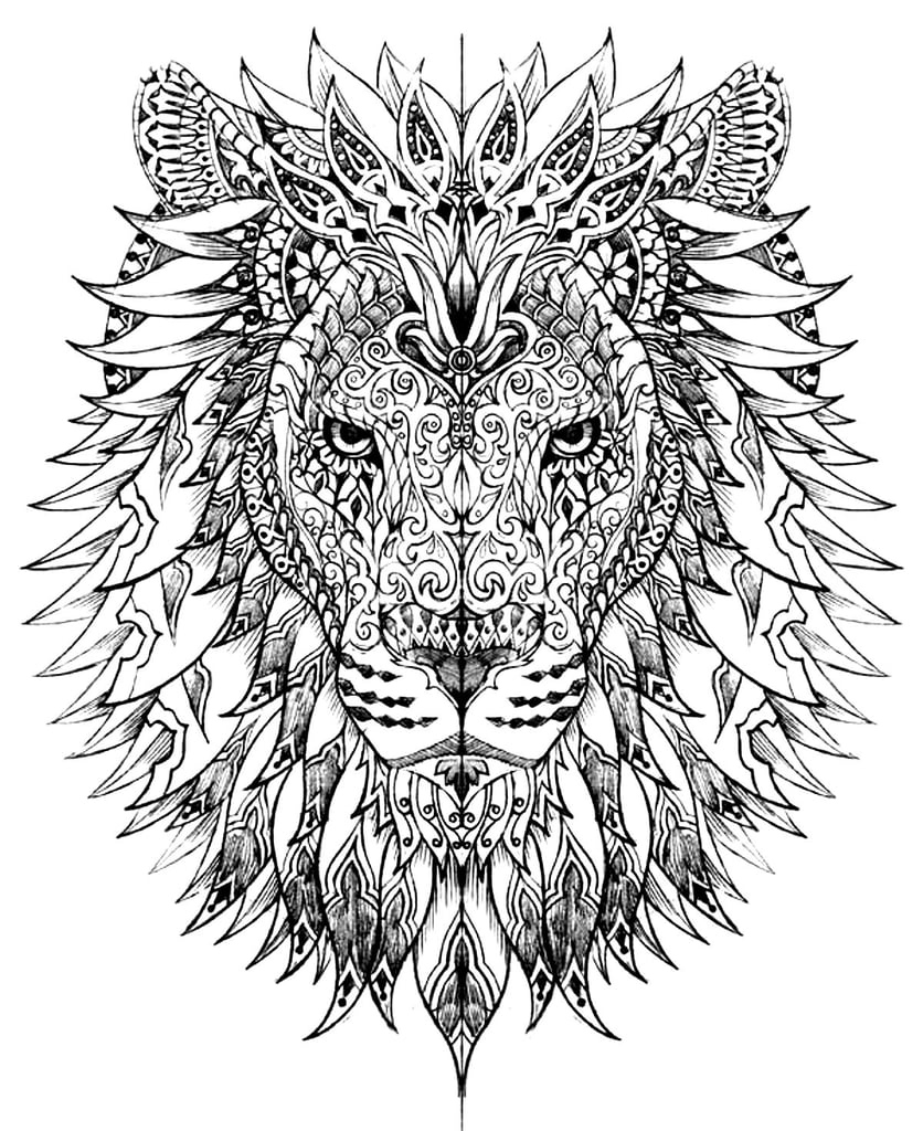 Animals Free Coloring Pages For Adults POPSUGAR Smart Living Photo 1