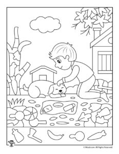 Autumn Hidden Pictures Worksheet Woo Jr Kids Activities Children