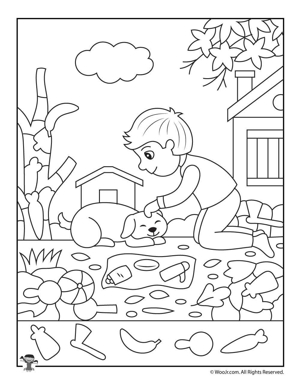 Autumn Hidden Pictures Worksheet Woo Jr Kids Activities Children 