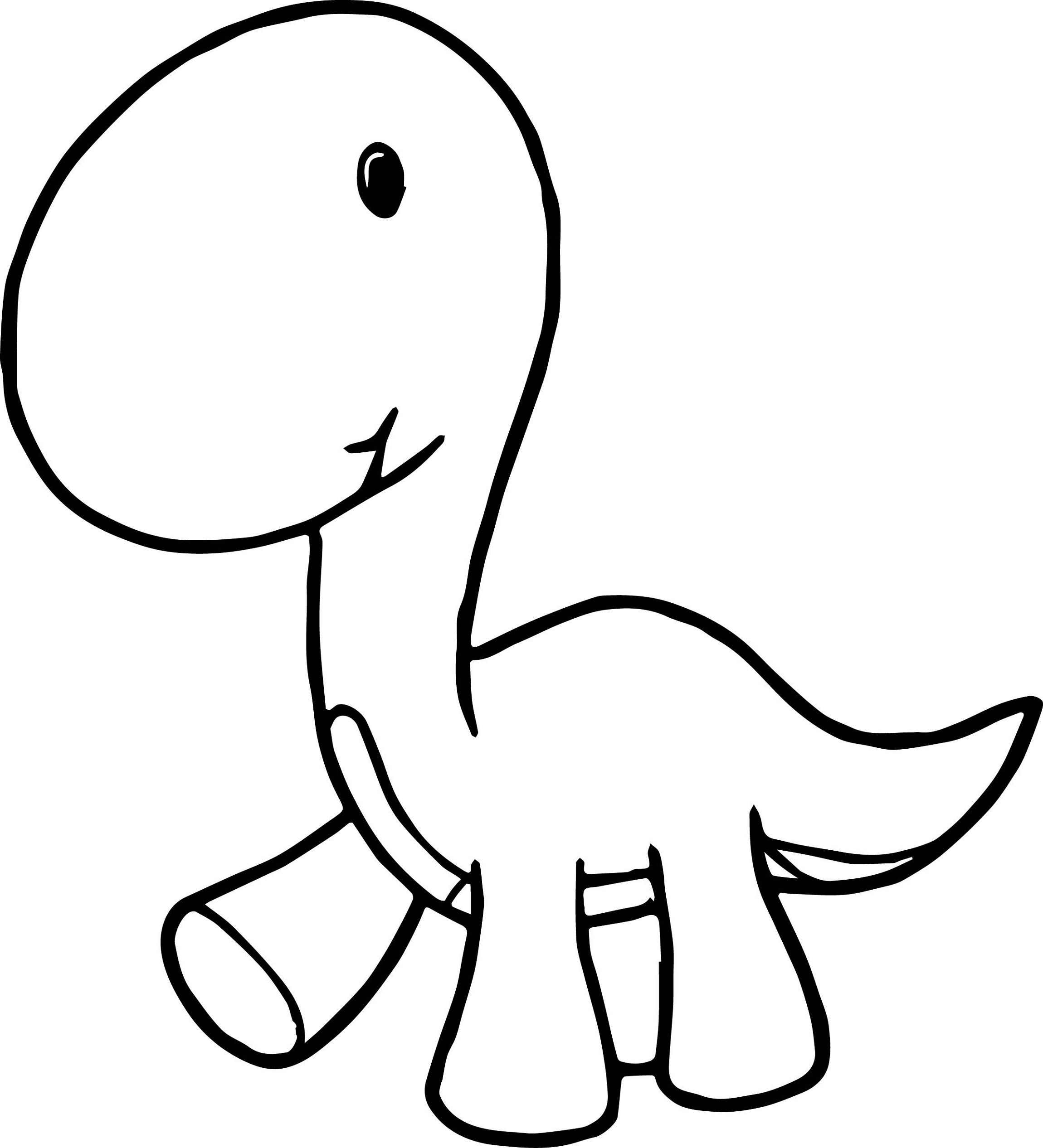 Baby Dinosaur Coloring Pages For Preschoolers Activity Shelter