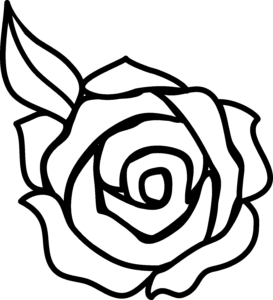 Best Rose Outline 5759 Clipartion
