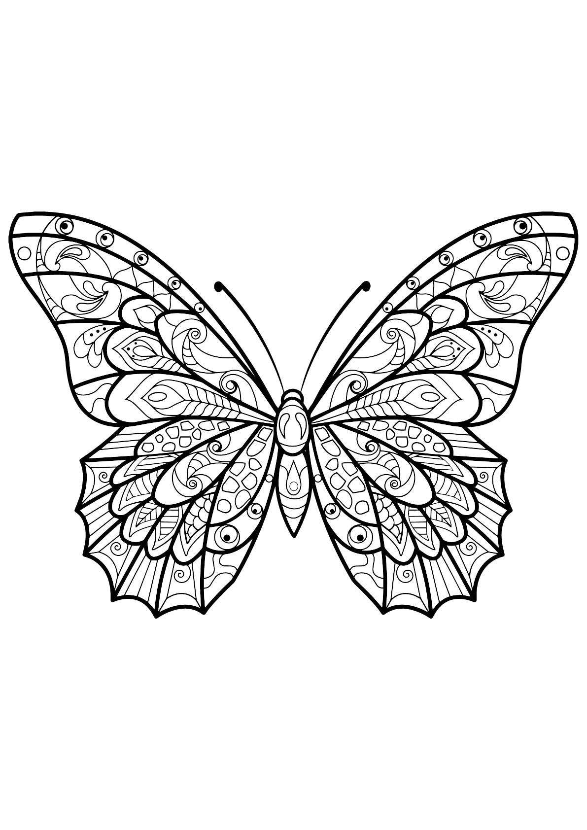 Butterflies Free To Color For Kids Butterflies Kids Coloring Pages