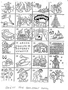 Can You Name The Christmas Carol In Each Box That Bloomin Garden