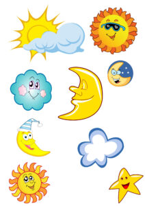 Cartoon Sun Moon Stars Moon Stars Art Cartoon Sun Moon For Kids