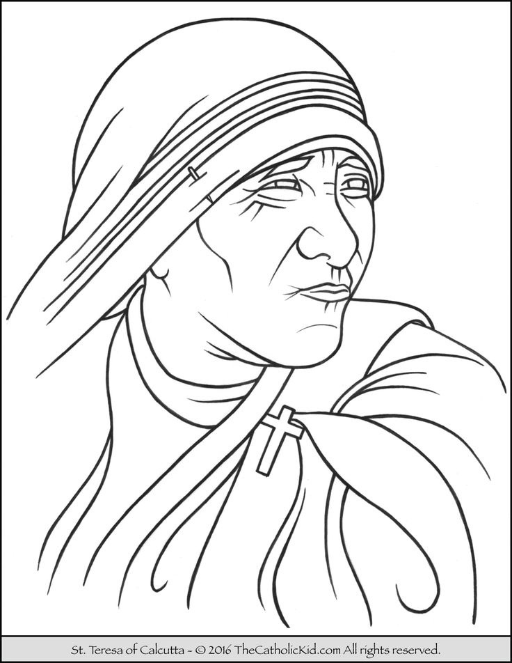 Catholic Saints Coloring Pages At GetColorings Free Printable 
