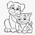 Cats And Dogs Coloring Pages Free Coloring Pages And Coloring Books