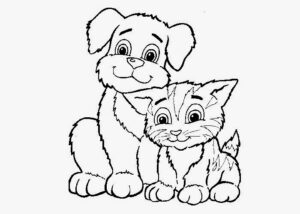 Cats And Dogs Coloring Pages Free Coloring Pages And Coloring Books