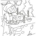 Celebrating The Luminous Of Diwali Colouring Pages Picolour