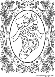 Christmas Adults 2 Coloring Page Printable