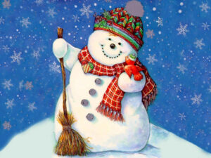 Christmas Snowman Wallpapers Wallpaper Cave