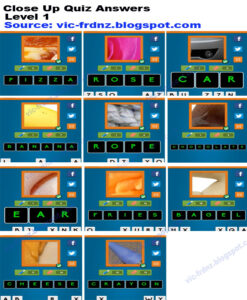 Close Up Quiz Answers Frdnz
