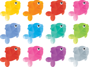 Colorful Fish Mini Accents TCR3551 Teacher Created Resources