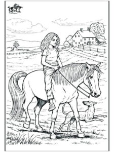 Coloring Horseback Riding Coloring Pages Horse Coloring Pages Horse