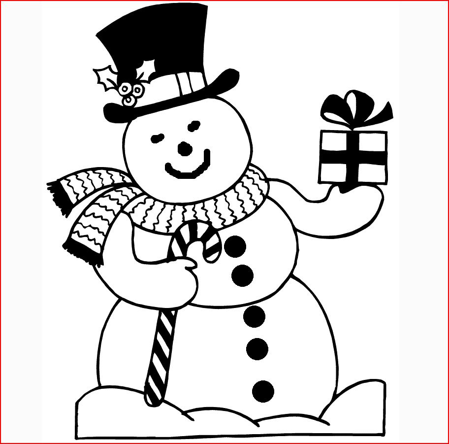 Coloring Pages Christmas Snowman Coloring Pages Free And Printable
