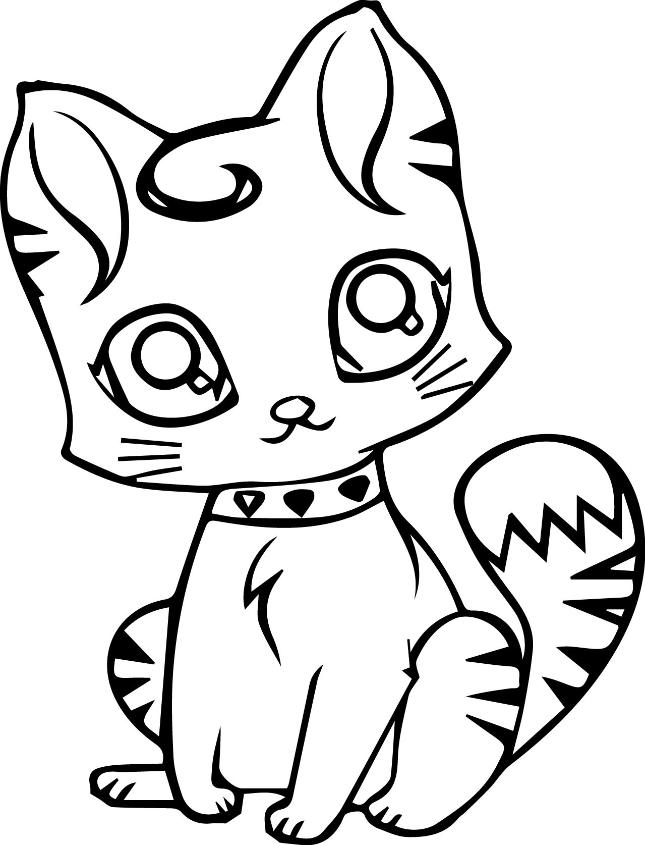Printable Cat Pictures To Colour