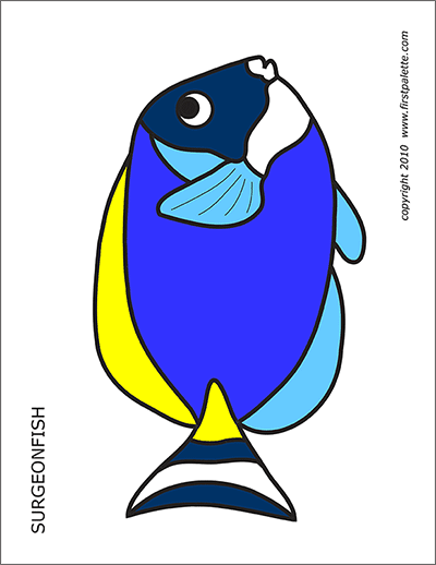 Coral Reef Fishes Free Printable Templates Coloring Pages 