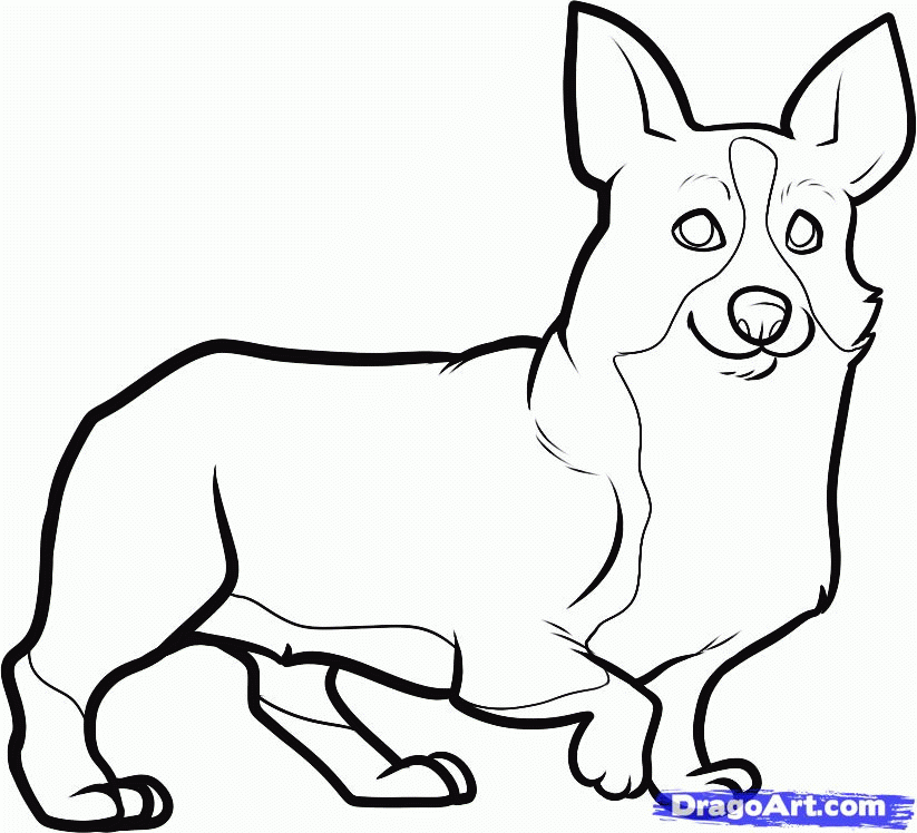 Corgi Coloring Pages Coloring Home