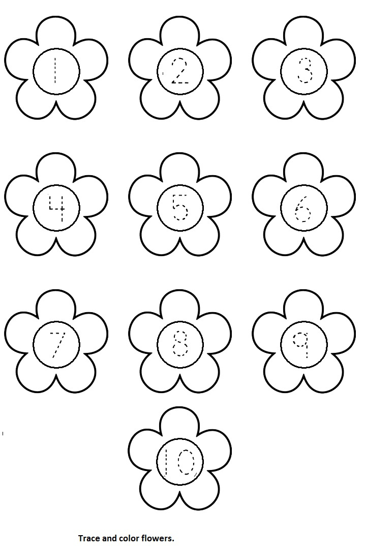 Printable Pictures Of Flowers Worksheet