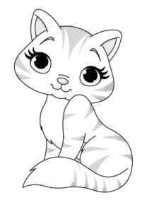 Cute Cats Coloring Pages Download And Print Cute Cats Coloring Pages