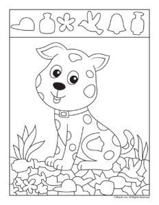 Cute Puppy Hidden Picture Page Woo Jr Kids Activities Children s