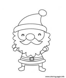 Cute Santa Coloring Pages At GetColorings Free Printable