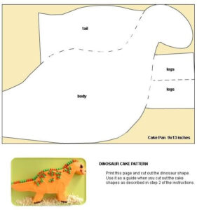 Dinosaur Cake Template Free Cake Photo Ideas Dinosaur Birthday