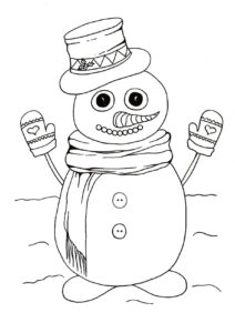 Do You Wanna Build A Snowman Kids Coloring Page ThriftyFun