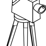 Drawings Video Camera Objects Printable Coloring Pages