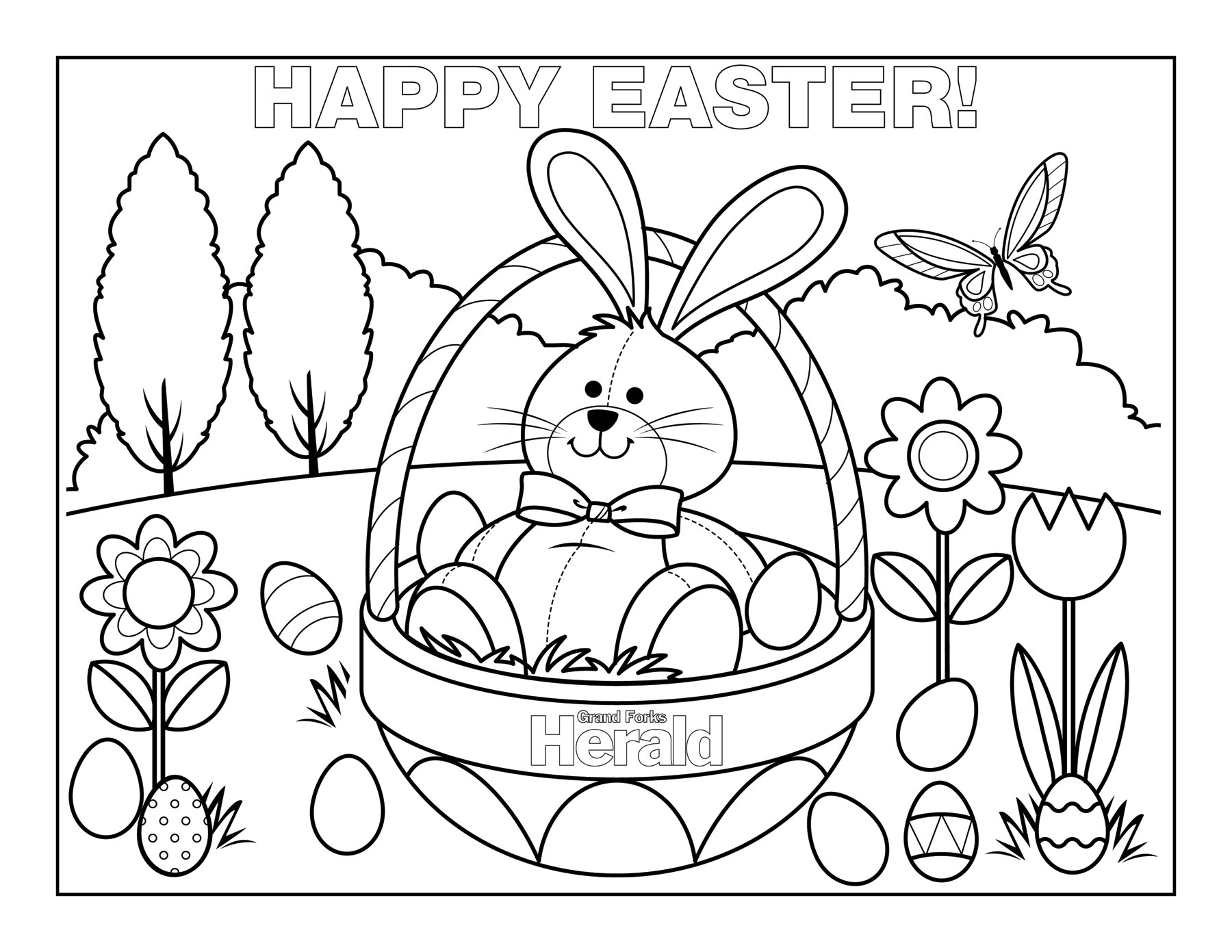 Easter Colouring Pictures Printable