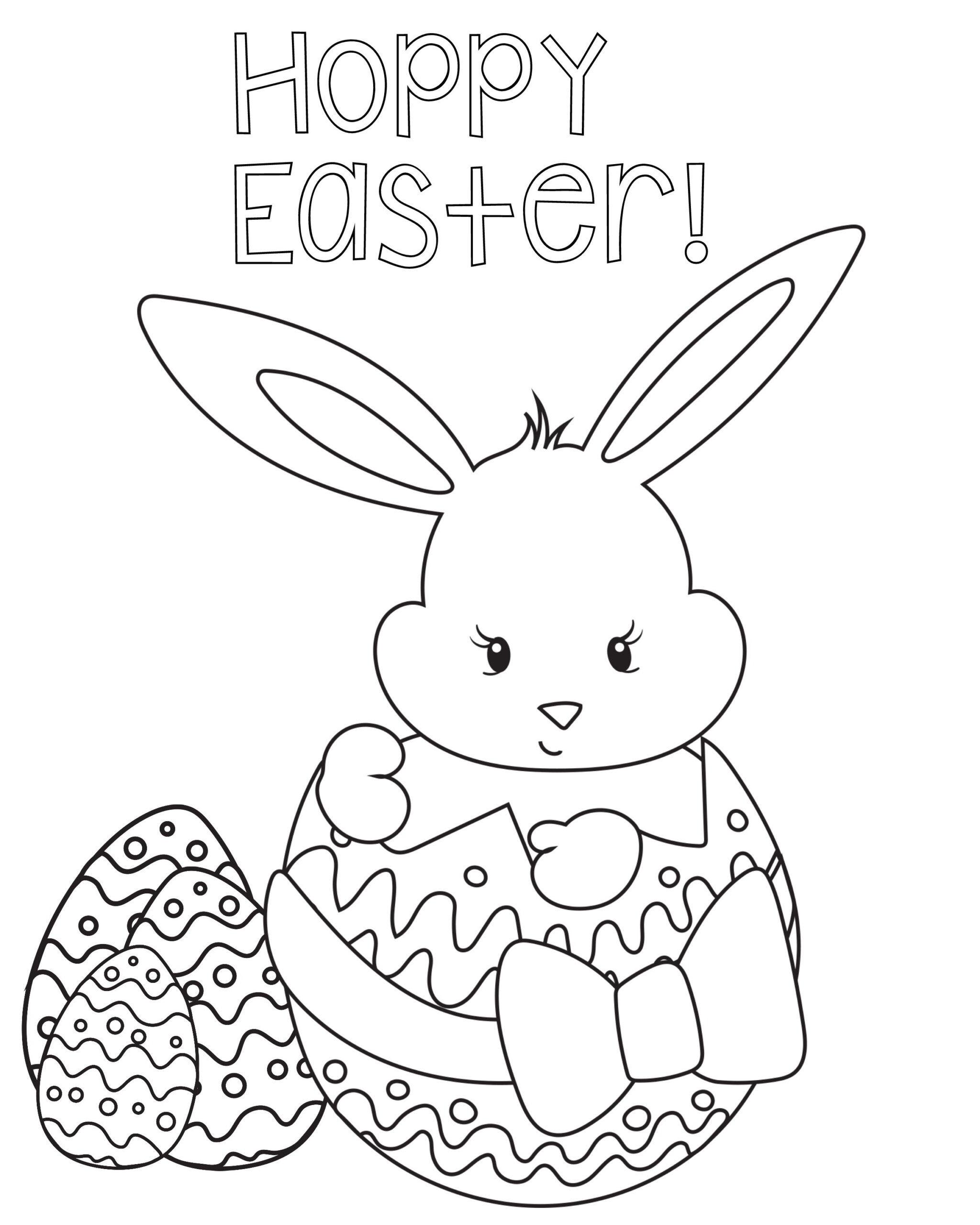 Easter Coloring Pages For Kids Crazy Little Projects