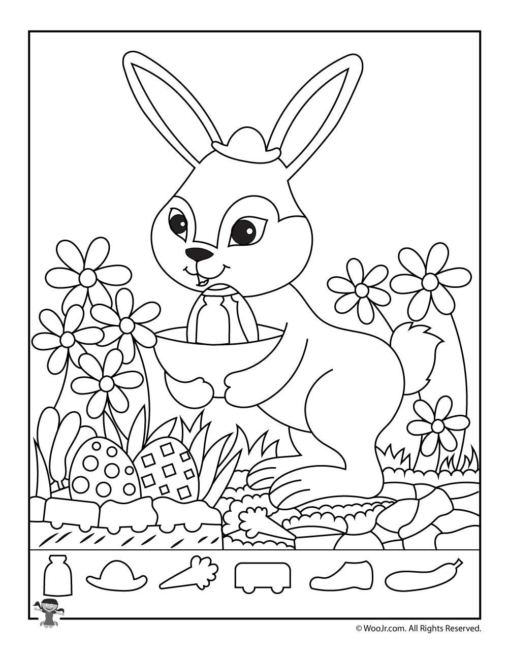 Easter Hidden Pictures Printable Activity Pages Woo Jr Kids 