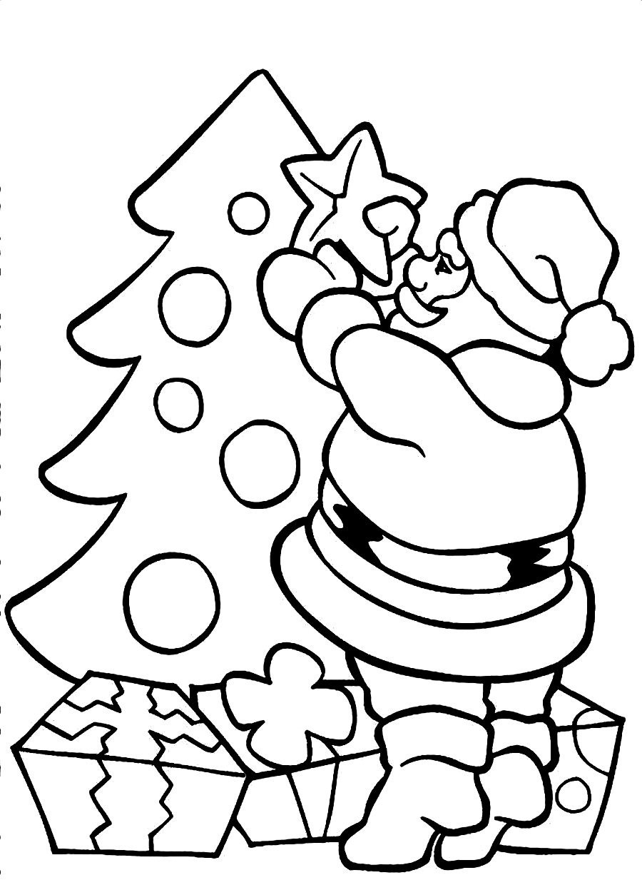 Easy Christmas Coloring Pages For Kids At GetColorings Free 