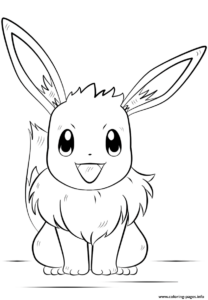 Eevee Pokemon Coloring Page Printable