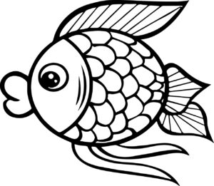 Fish Preschool Coloring Pages Coloring rocks
