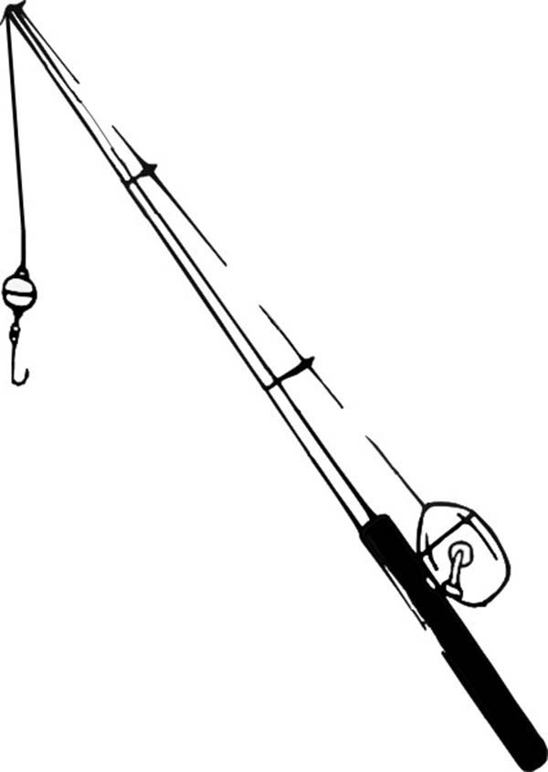 Fishing Pole For Pond Fishing Coloring Pages Download Print Online 