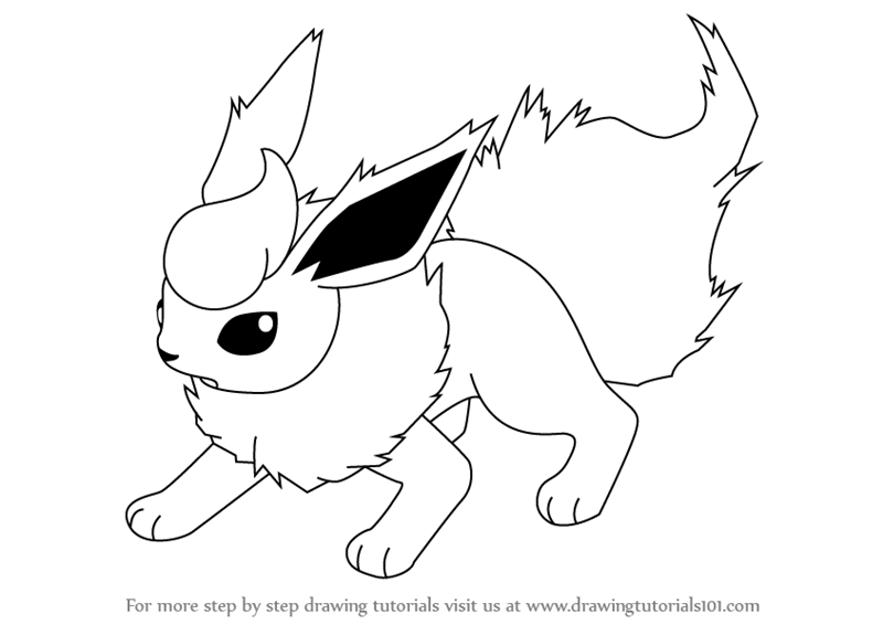 Flareon Pokemon Coloring Pages At GetColorings Free Printable 