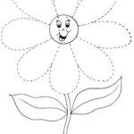 Flower Trace Worksheet Crafts And Worksheets For Preschool Toddler