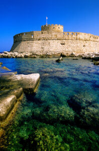 Fort St Nicholas 15th Century Mandraki Harbor Rhodes Town Rhodes